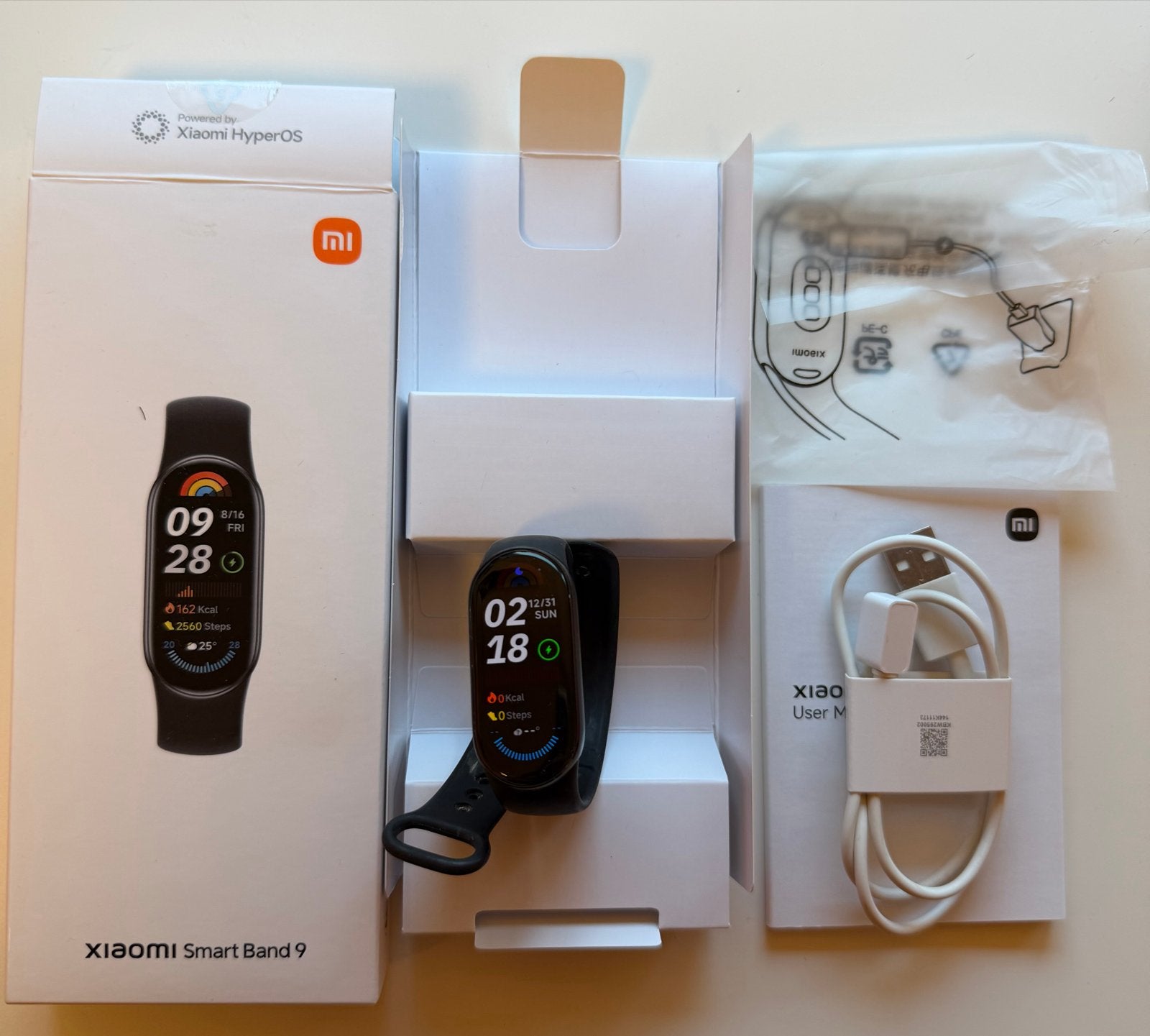 Xiaomi Smart Band 9 - Nieuw in doos, Ophalen of Verzenden, Waterdicht, Nieuw, Zwart