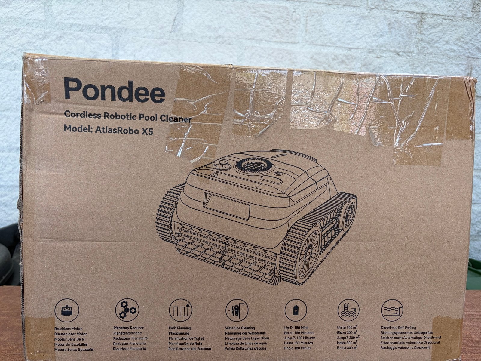 Pondee AtlasRobo X5 Draadloze Robot Zwembadreiniger, Ophalen, Nieuw, Overige typen