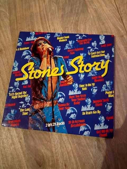 The Rolling Stones Stones story. Vinyl Dubbel, Ophalen of Verzenden, Zo goed als nieuw, 12 inch, Poprock