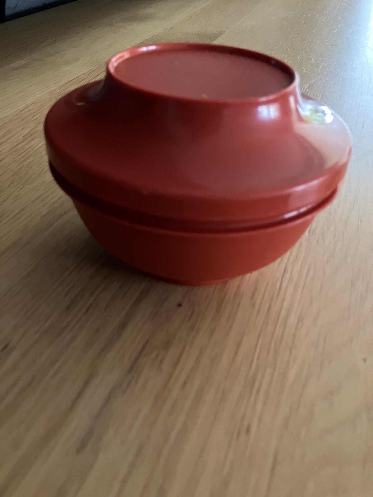 Z.g.a.n/terra rood oranje bol bakje met deksel/Tupperware, Huis en Inrichting, Keuken | Tupperware, Bewaardoos, Oranje, Ophalen of Verzenden