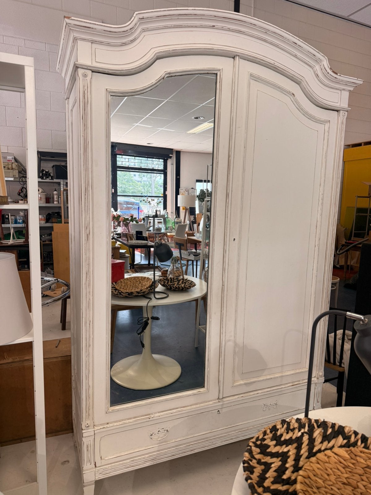 Brocante unieke kledingkast toogkast, Ophalen, Zo goed als nieuw, 50 tot 75 cm, 150 tot 200 cm