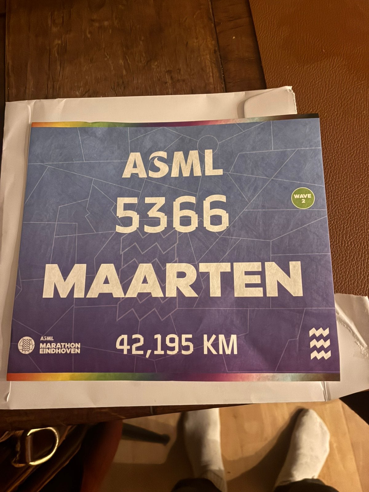 Ticket marathon Eindhoven, Ophalen, Zo goed als nieuw, Overige typen, Overige merken