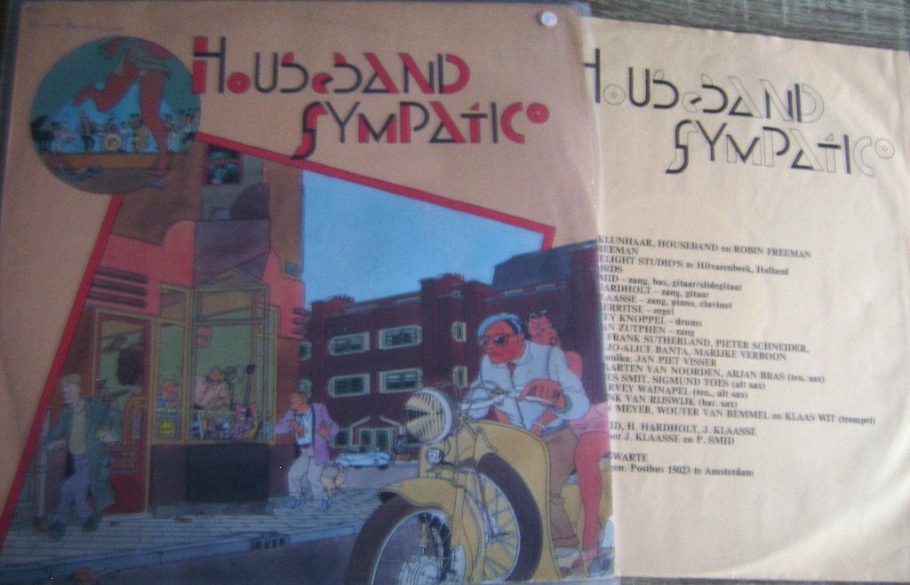 gesigneerd:Houseband Sympatico Jungle*hoesontwerpJoostSwarte, LP, Gesigneerd, Ophalen of Verzenden, Zo goed als nieuw