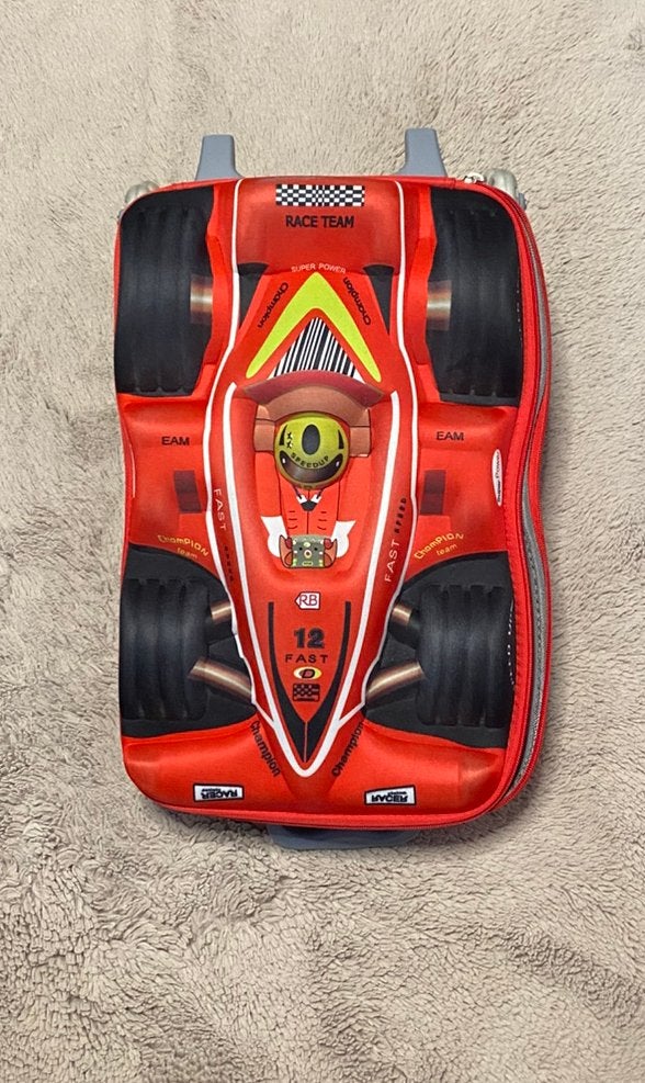 Race kinder koffer, Ophalen, Hard kunststof, Minder dan 50 cm, Zo goed als nieuw