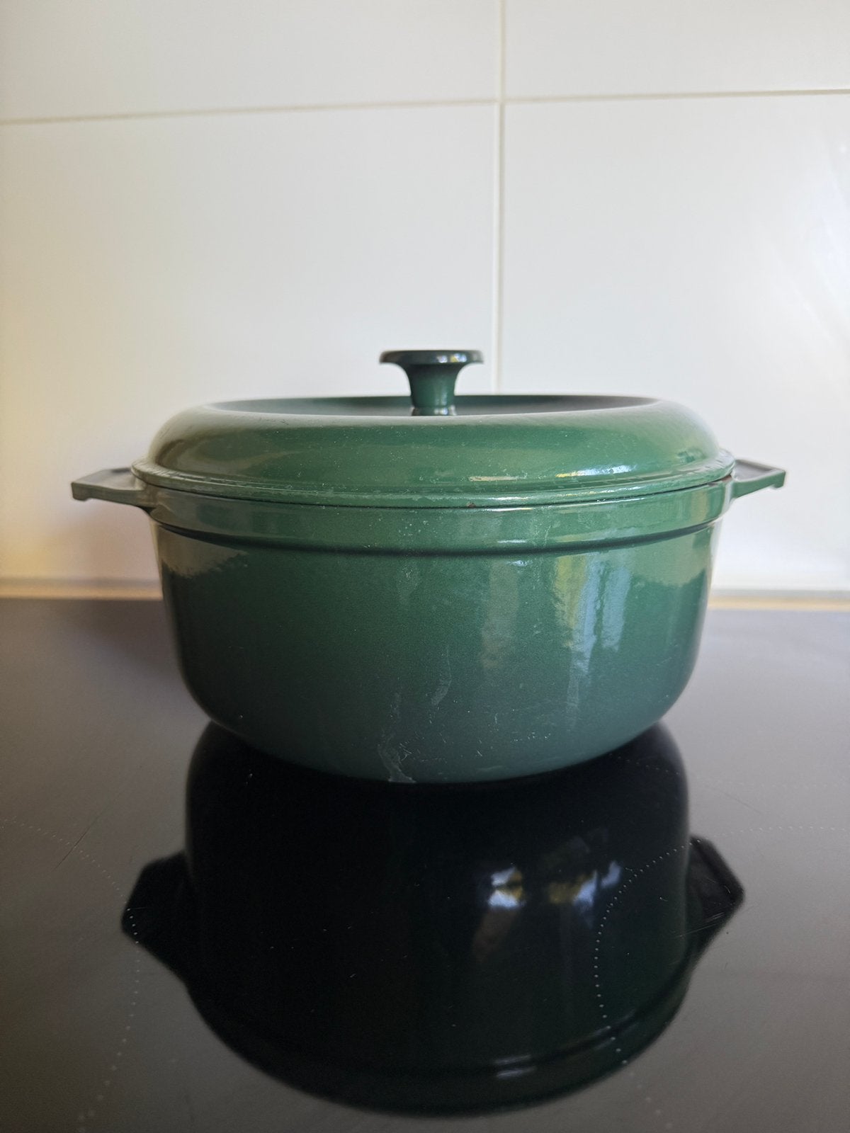 Gietijzeren braadpan / Dutch Oven – Made in France – 24 cm, Ophalen, Gebruikt, Gietijzer, Braadpan