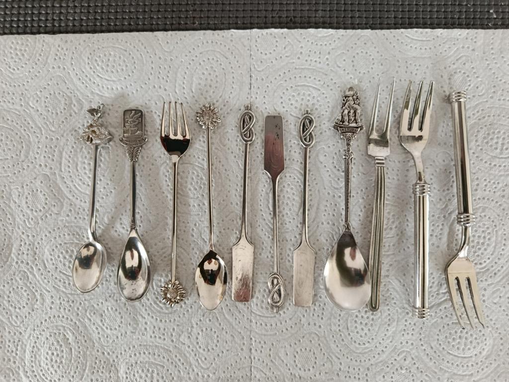 Diverse verzameling zilver bestek, Ophalen of Verzenden