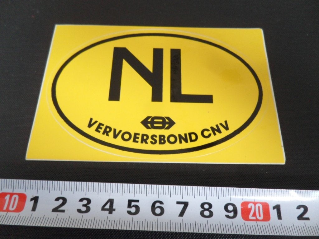 sticker Bumpersticker NL Vervoersbond CNV, Ophalen, Zo goed als nieuw