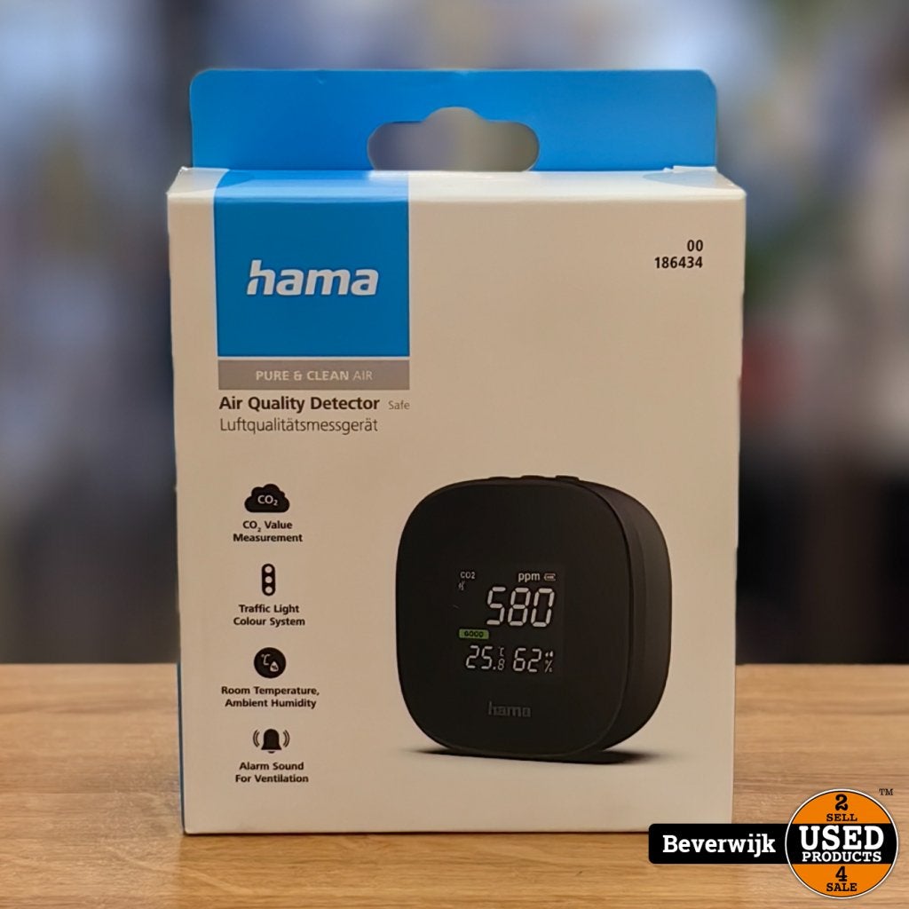 Hama Air Quality Detector Safe - NIEUW!, Doe-het-zelf en Verbouw, Hama, Gebruikt, Service@hama.com, Hama GmbH & Co KG
Kessenackerstr. 10
86652 Monheim
Germany