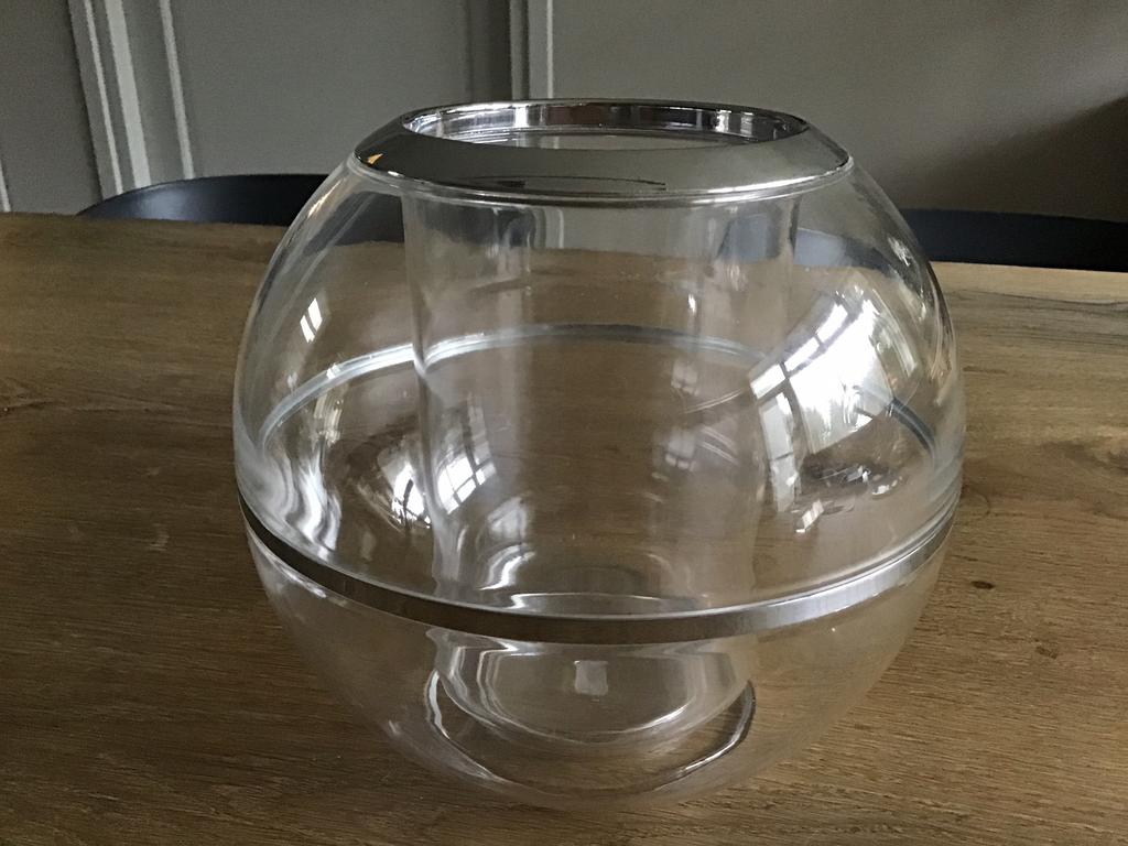 VINTAGE DESIGN DUBBELWANDIG”PLEXI WIJN/CHAMPAGNE KOELER, Ophalen of Verzenden