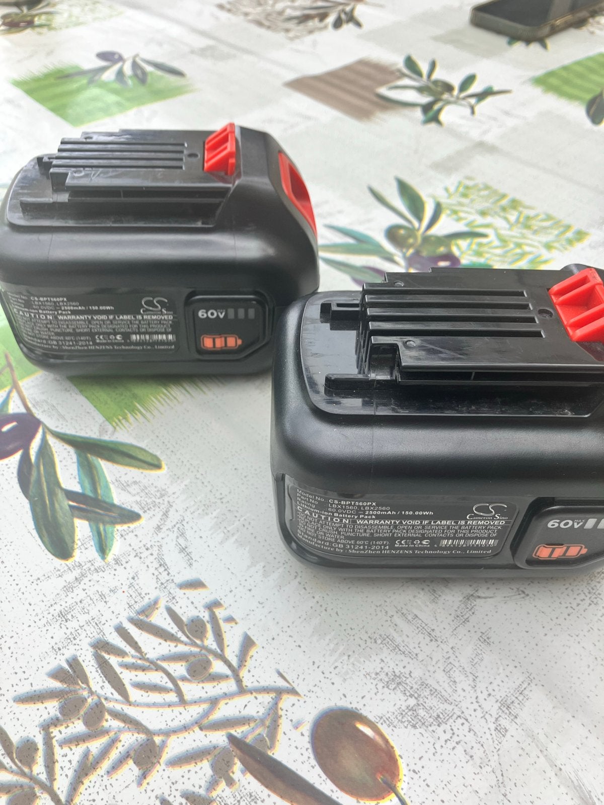 2x Nieuwe 60V Lithium-ion Accu 2,5Ah (150Wh), Ophalen of Verzenden, Gebruikt, Overige typen