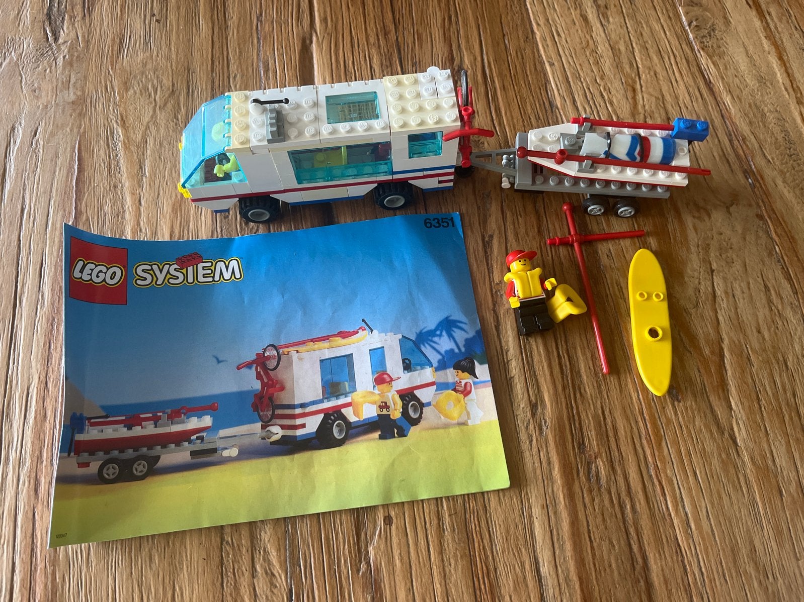 Lego System 6351 Surfer met Camper en Surfplank, Gebruikt, Overige thema's, Lego, Ophalen of Verzenden