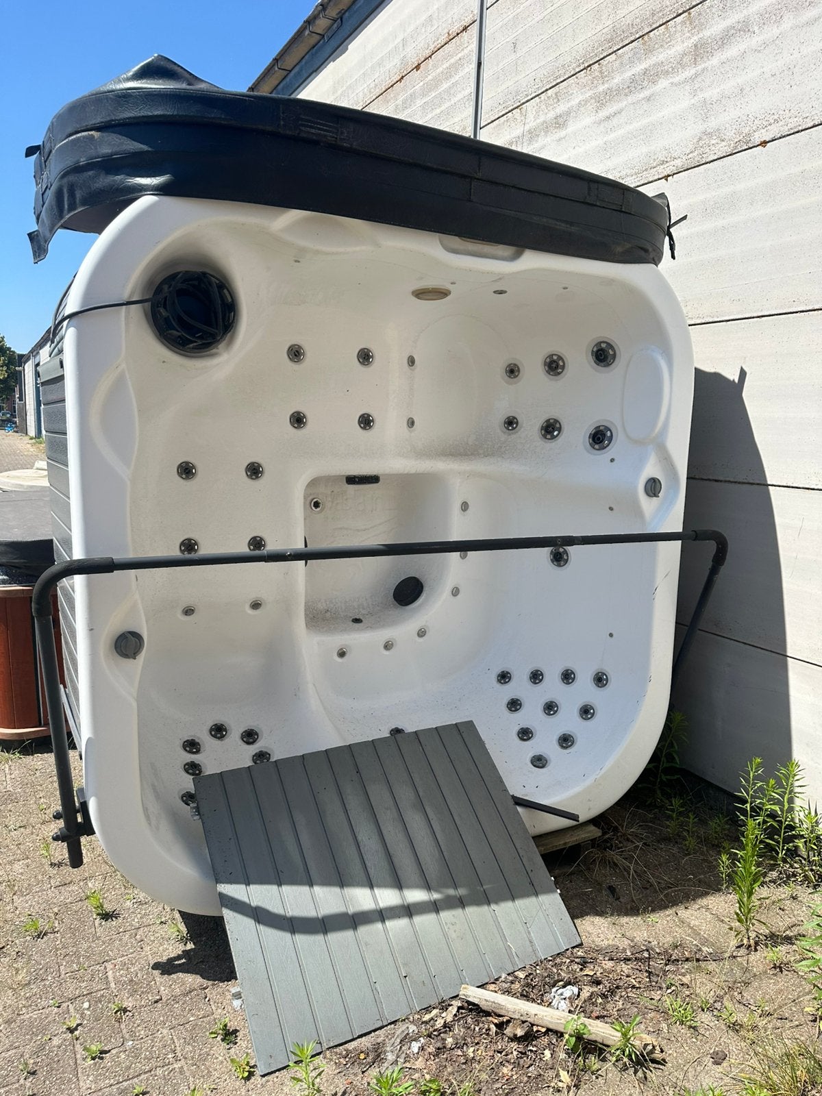 Spa net jacuzzi 2x2 2 ligplaatsen, Ophalen, Zo goed als nieuw, Afdekzeil