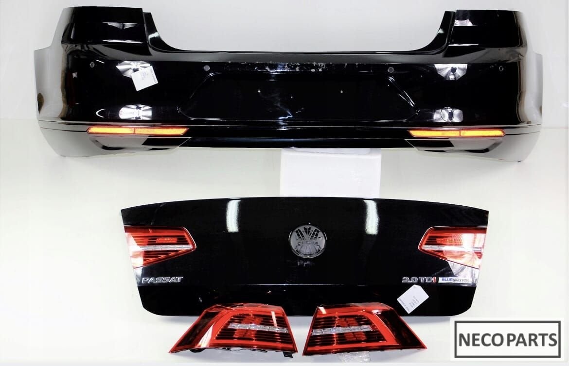 VW PASSAT B8 SEDAN LC9X LED ACHTERLICHT ACHTERKLEP BUMPER, Gebruikt, Volkswagen, -, Ophalen of Verzenden