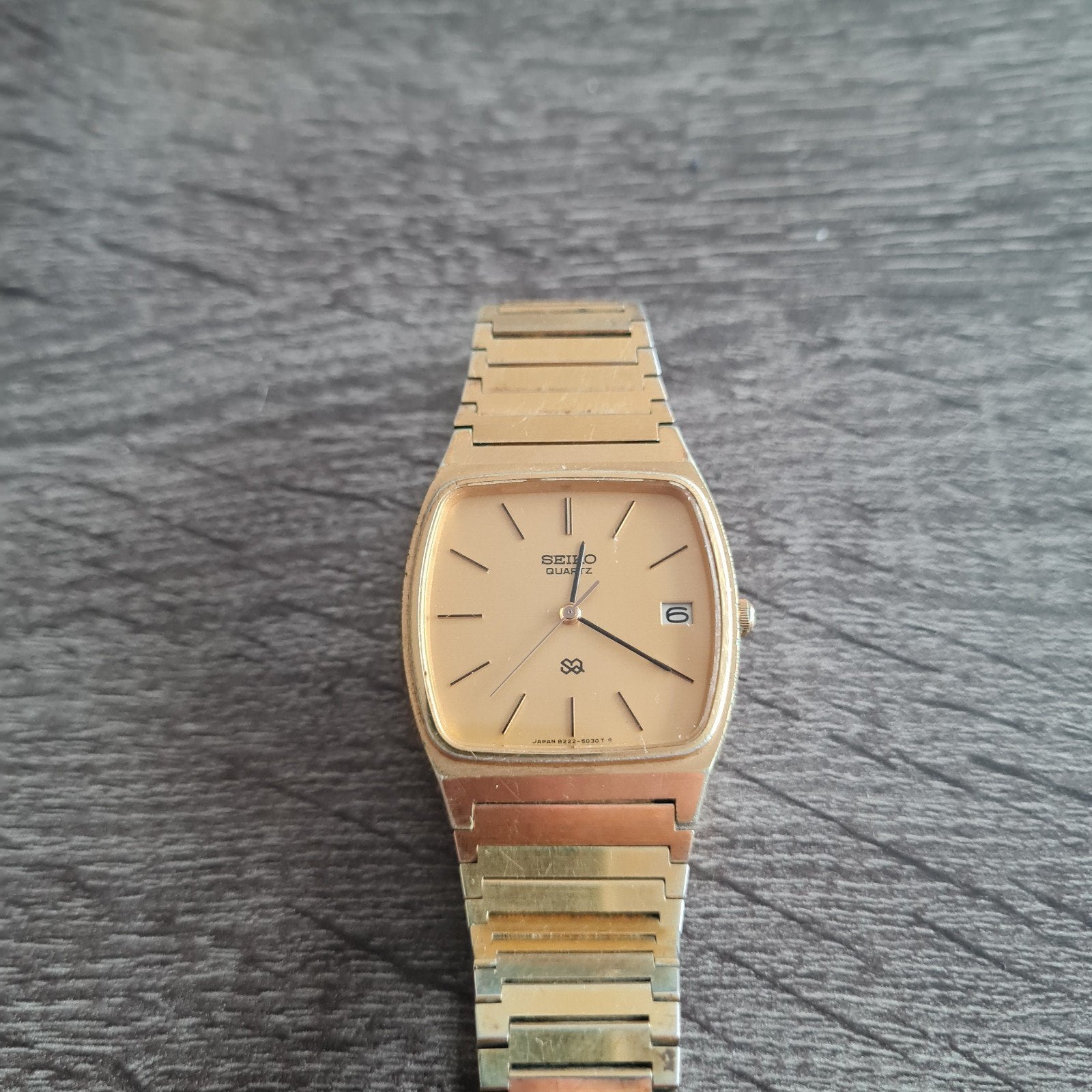 Vintage Seiko Quartz Horloge Goudkleurig - Model 050209, Gebruikt, Polshorloge, Overige materialen, Ophalen of Verzenden