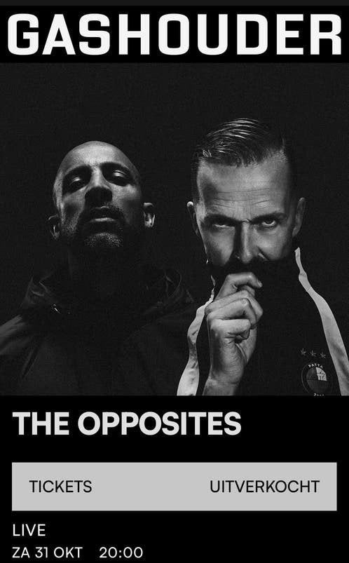 2 kaarten the opposites, Tickets en Kaartjes, Twee personen, Oktober