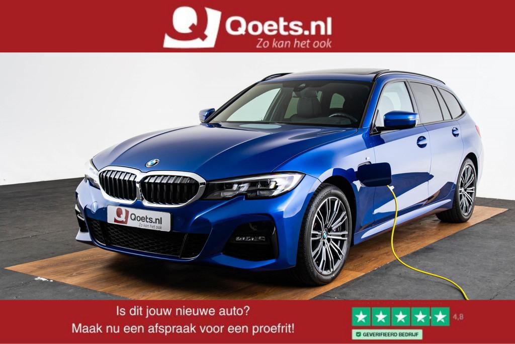 BMW 3-serie Touring 330e High Executive M Sport- Panoramadak, Achterwielaandrijving, Gebruikt, 4 cilinders, Blauw