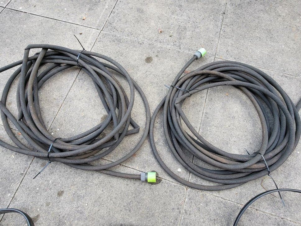 Beregening systeem met verdeler, ca. 70 a 80 meter slang, Ophalen, Gebruikt, Overige typen