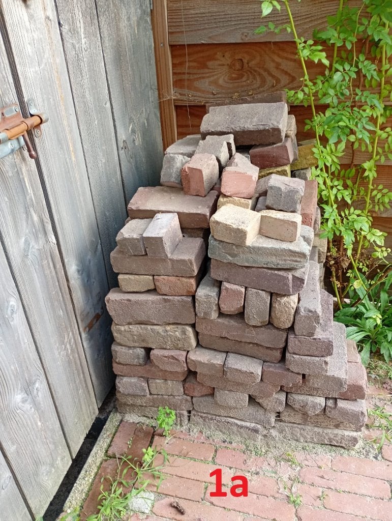 gratis klinkers en tegels, Tuin en Terras, Ophalen, Beton, Klinkers