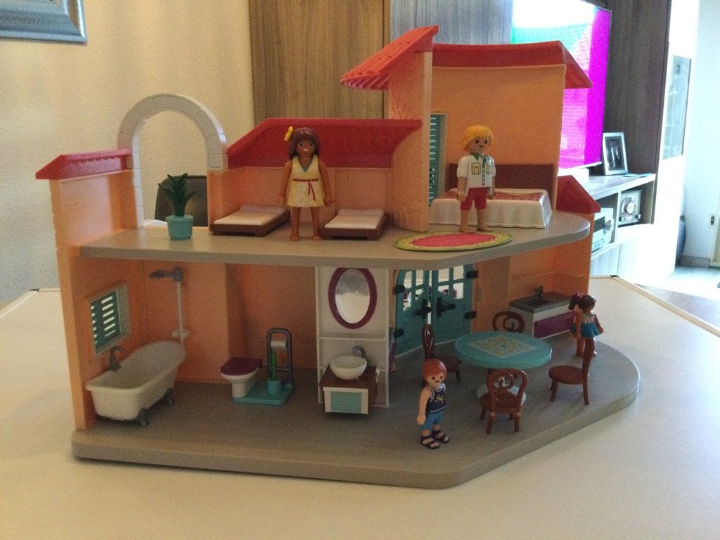 Mooi uitgebreide set Play mobile vakantie huis Nr 9420, Ophalen of Verzenden, Zo goed als nieuw