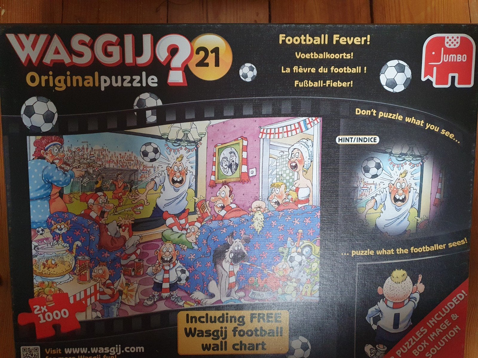 was gij football fever- 2 puzzels!, Ophalen of Verzenden, 500 t/m 1500 stukjes