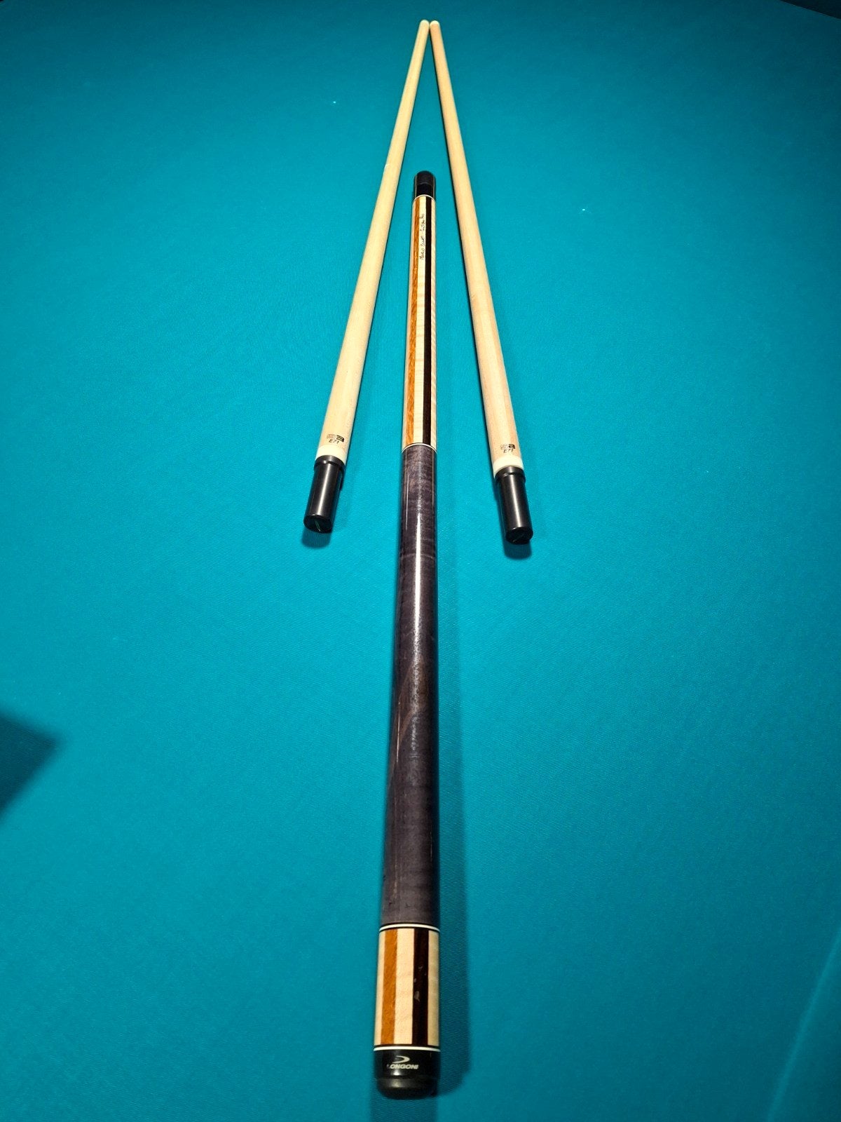 Longoni Marco Zanetti Custom Pro Biljartkeu met 2 shafts, Ophalen of Verzenden, Zo goed als nieuw, Keu of Ballen
