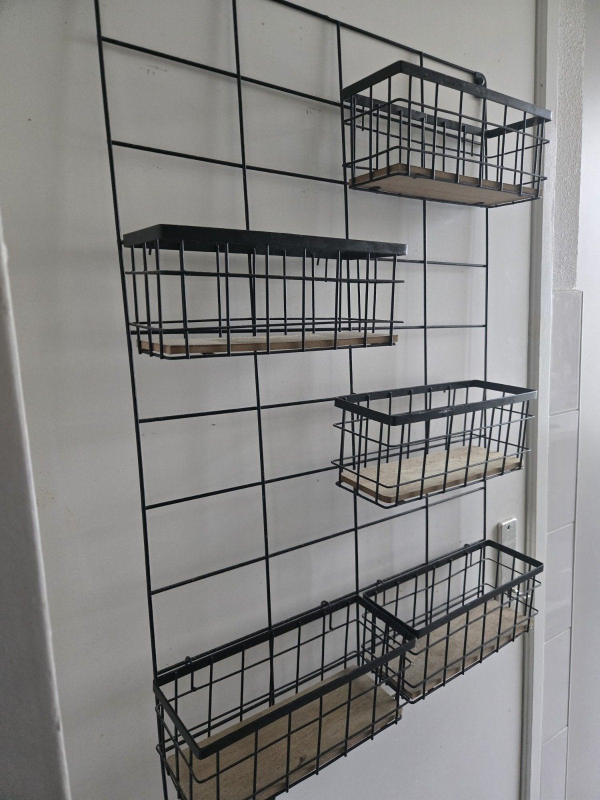 Zwarte Keuken Accessoires - Broodtrommel, Mandjes, Rek, Gebruikt, Ophalen of Verzenden, Zwart, Metaal