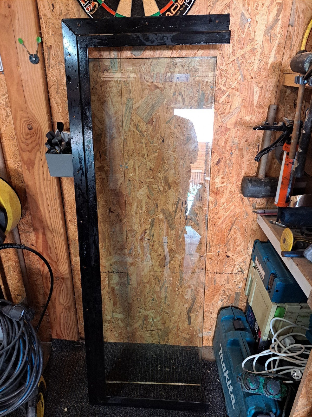 Vijverraam 150x50cm met 2 cm dik glas, Ophalen