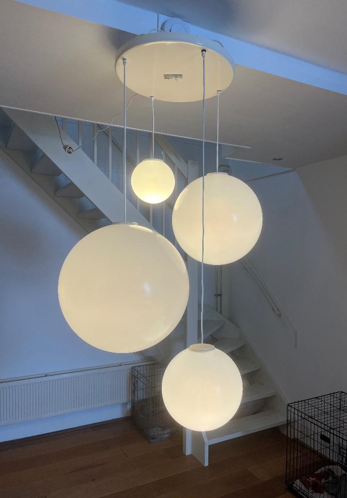retro hanglamp, Ophalen, Kunststof, Retro, 50 tot 75 cm