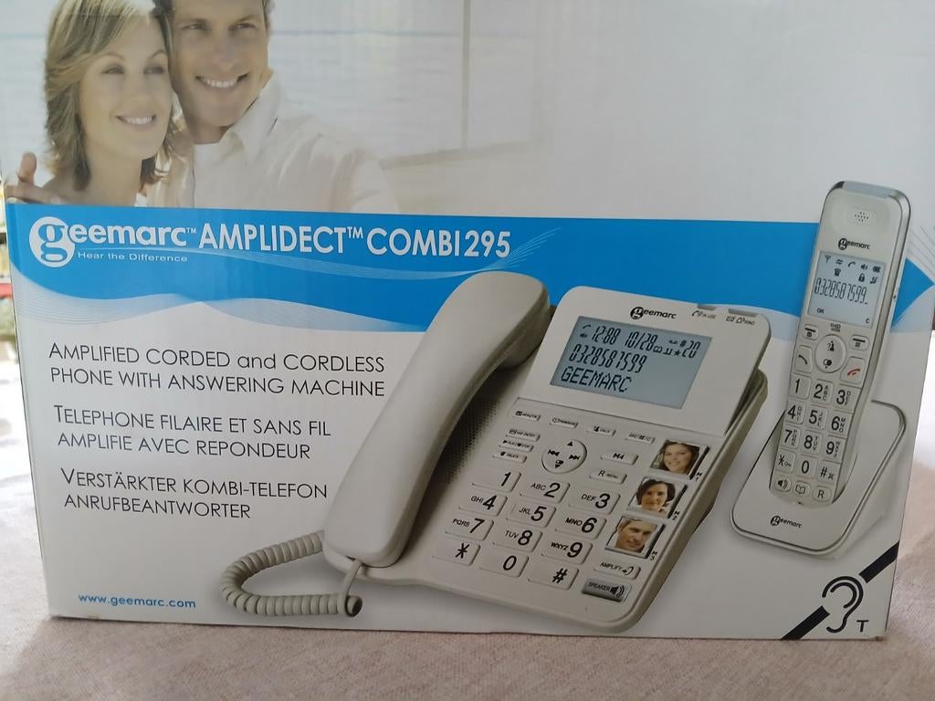 Geemarc Amplidect Combi 295 vaste en draadloze telefoon, Ophalen of Verzenden, 1 handset