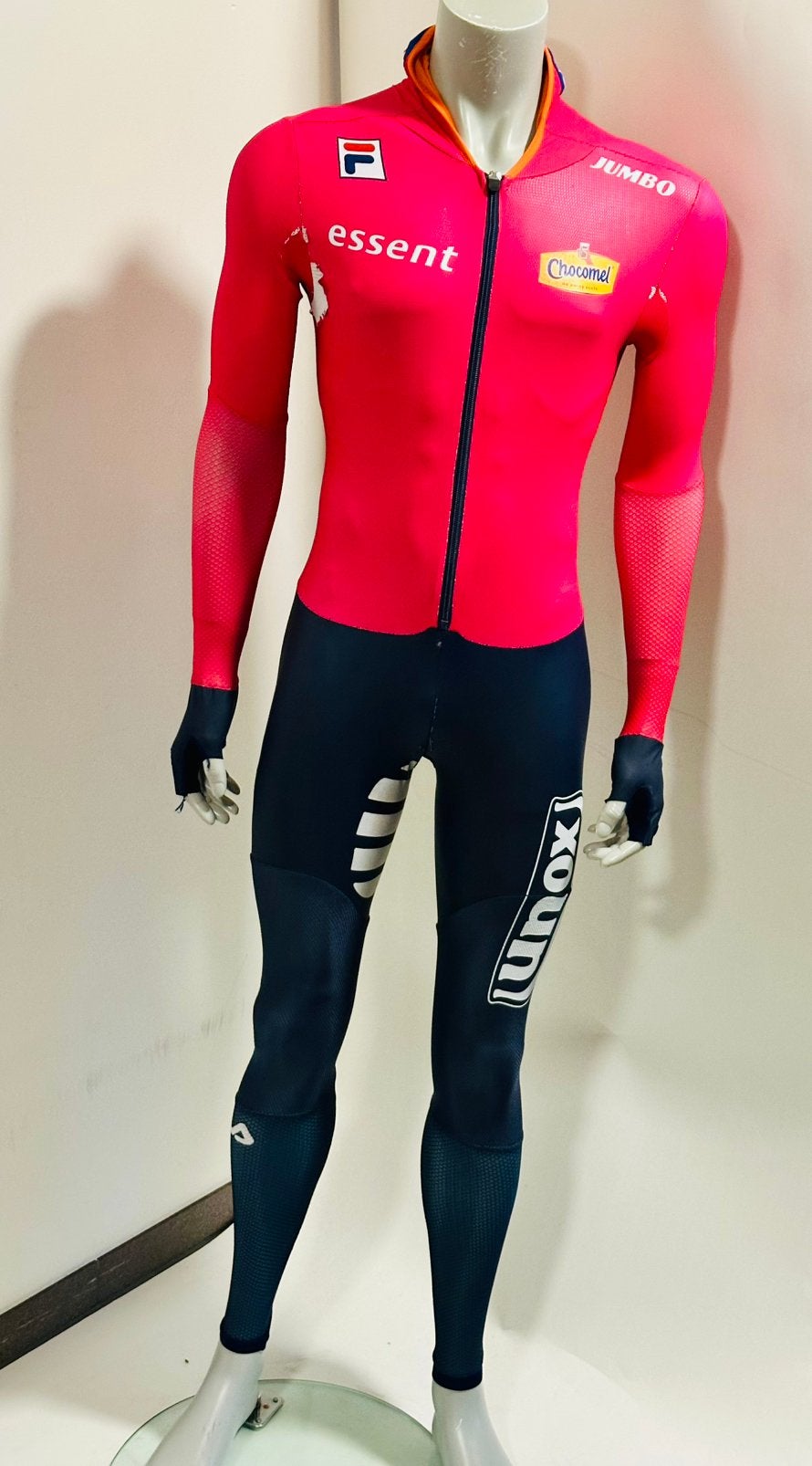 schaatspak langebaan speedsuit rubber maat M Fila, Sport en Fitness, Ophalen of Verzenden, Gebruikt