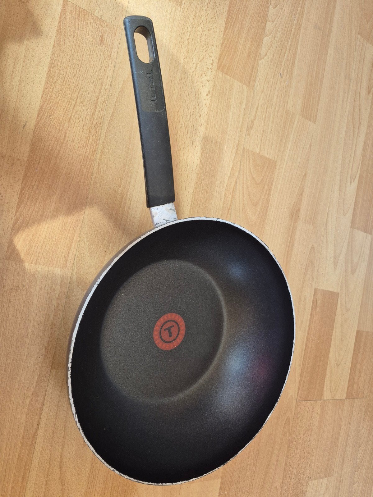 Tefal wokpan 28cm op gas, Ophalen of Verzenden, Gebruikt, Wok