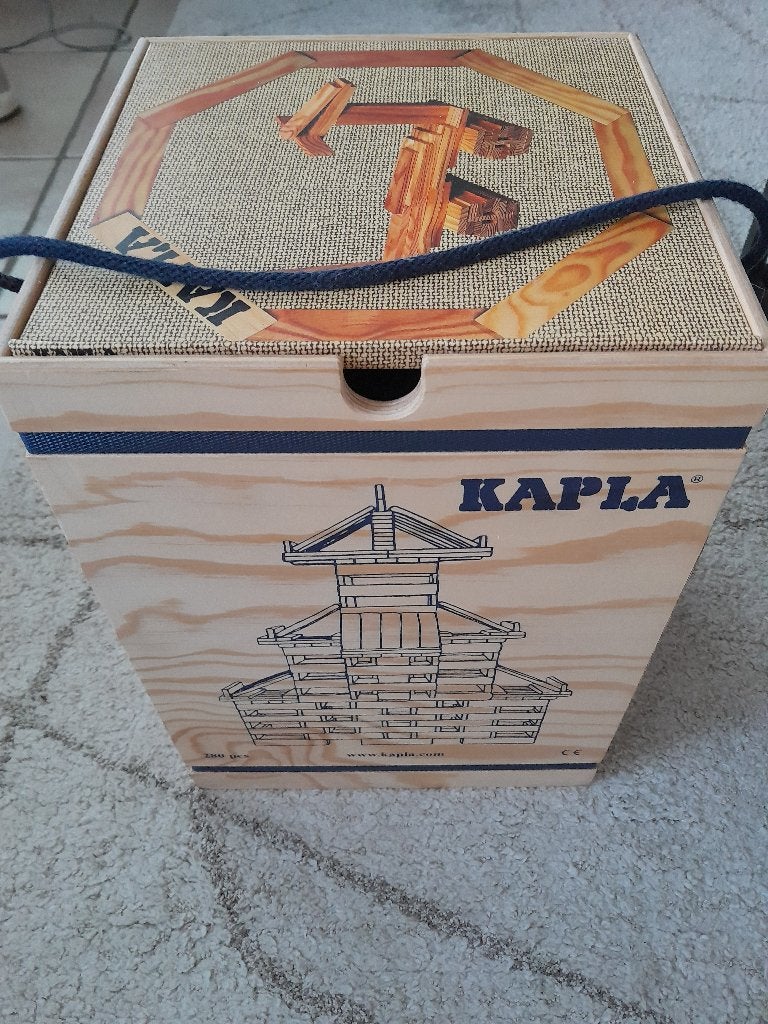 kapla in orginele opbergkist, Kinderen en Baby's, Speelgoed | Bouwstenen, Ophalen of Verzenden, Gebruikt