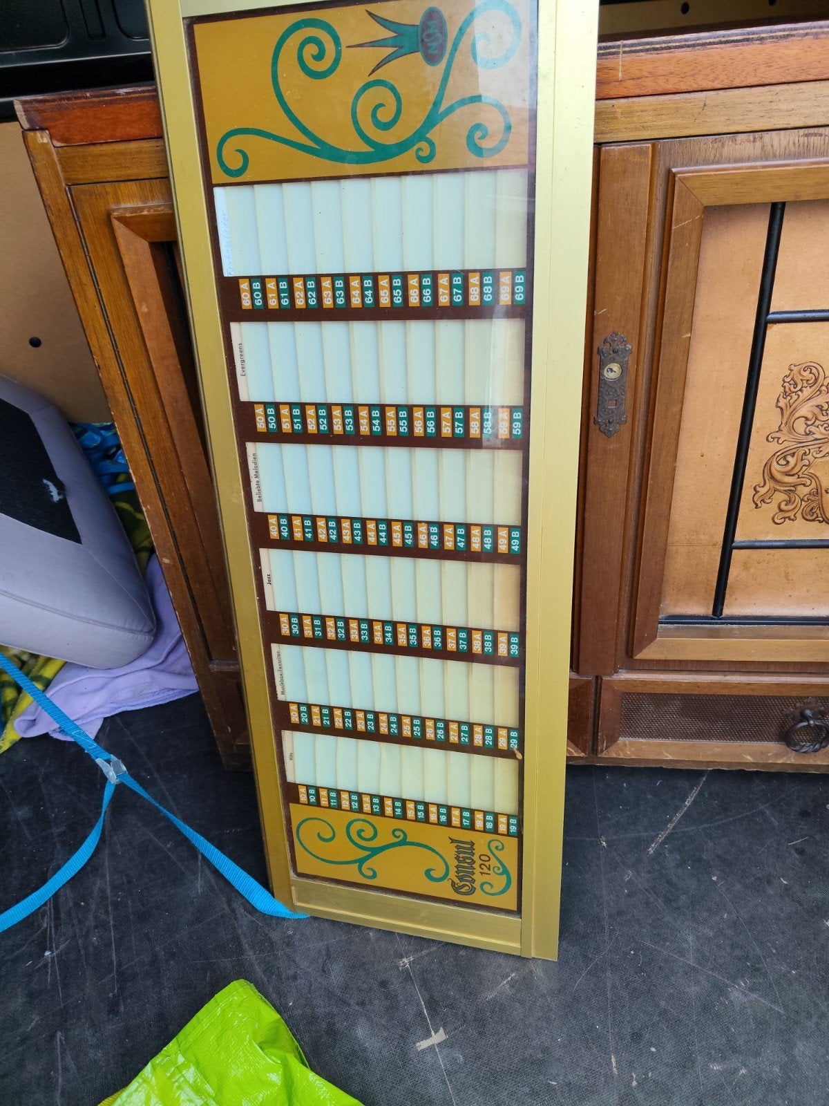 lege jukebox kast alleen luidsprekers en verlichting, Gebruikt, Ophalen of Verzenden, 1970 tot heden, Met singles