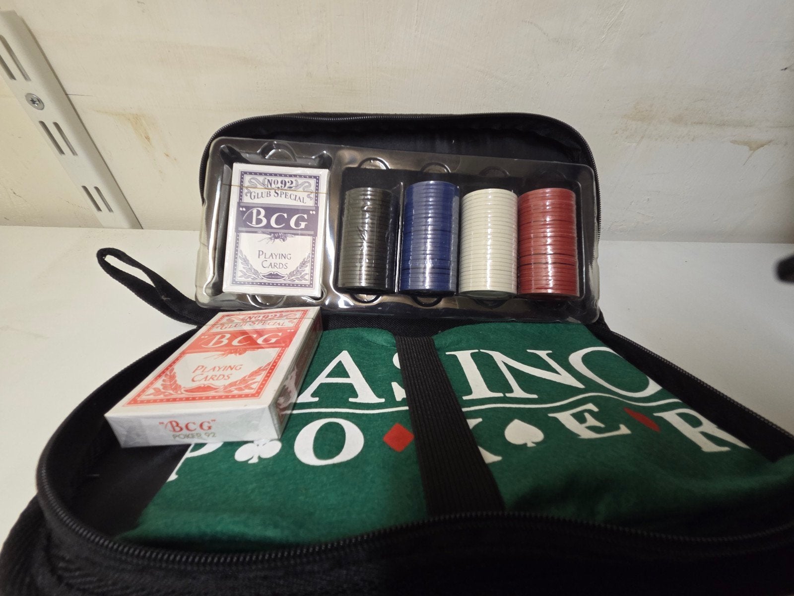 Pokerset in handig reisetui - Nieuwstaat, Ophalen of Verzenden, Zo goed als nieuw