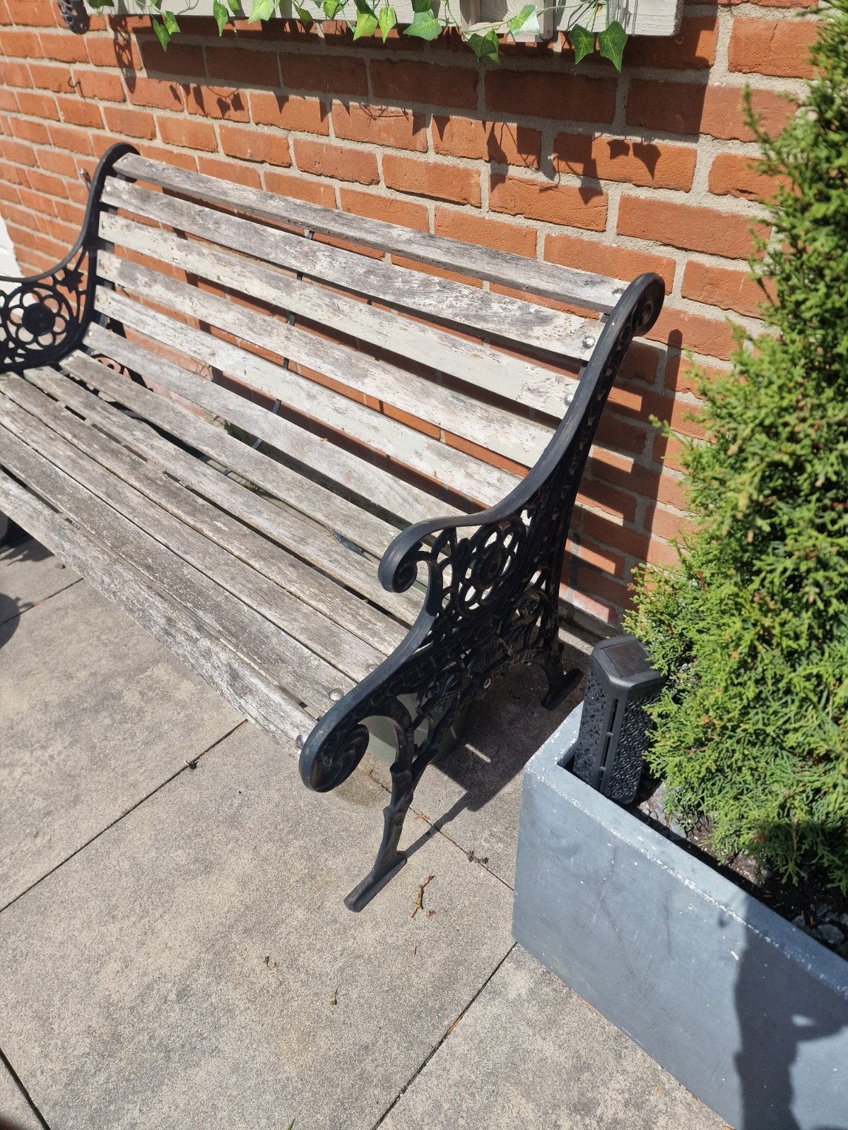 tuinbankje, Ophalen, Gebruikt, Hout