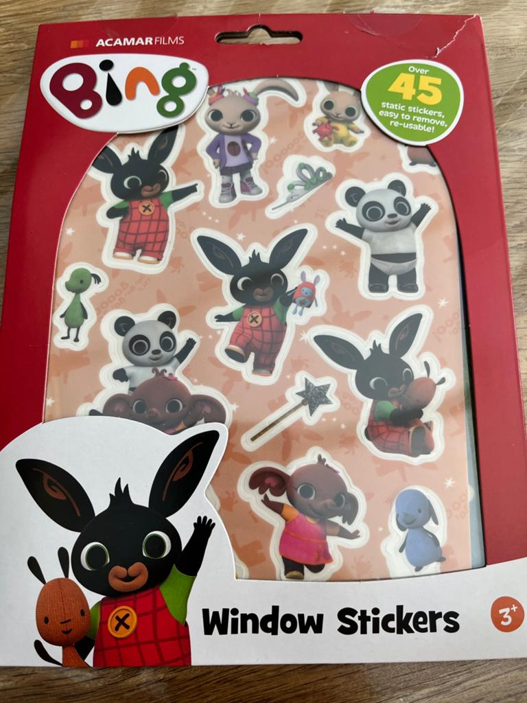 Bing raamstickers, Kinderen en Baby's, Speelgoed | Educatief en Creatief, Ophalen of Verzenden, Zo goed als nieuw