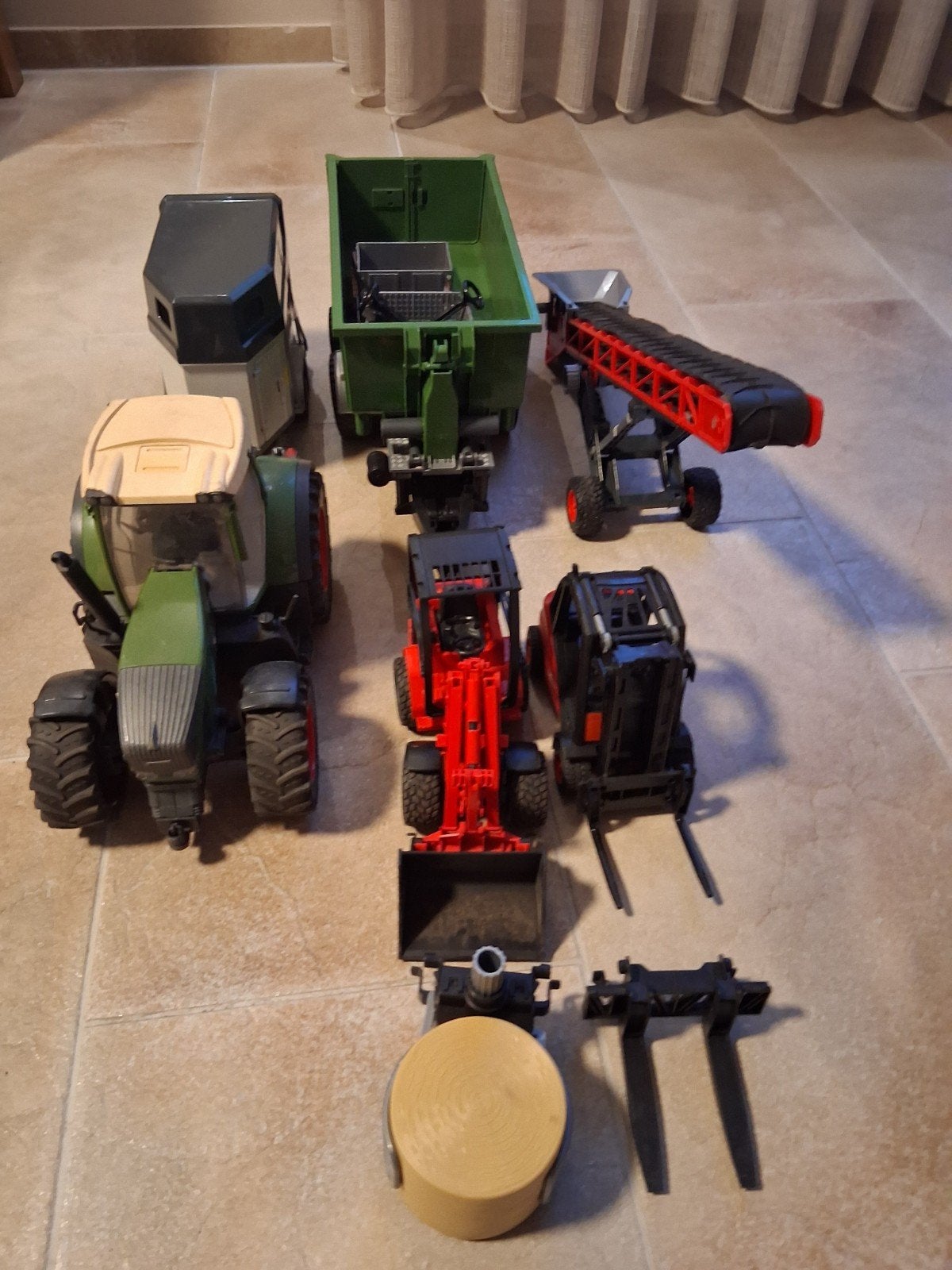 partij bruder fendt shovel heftruck kiepkar, Ophalen of Verzenden, Nieuw