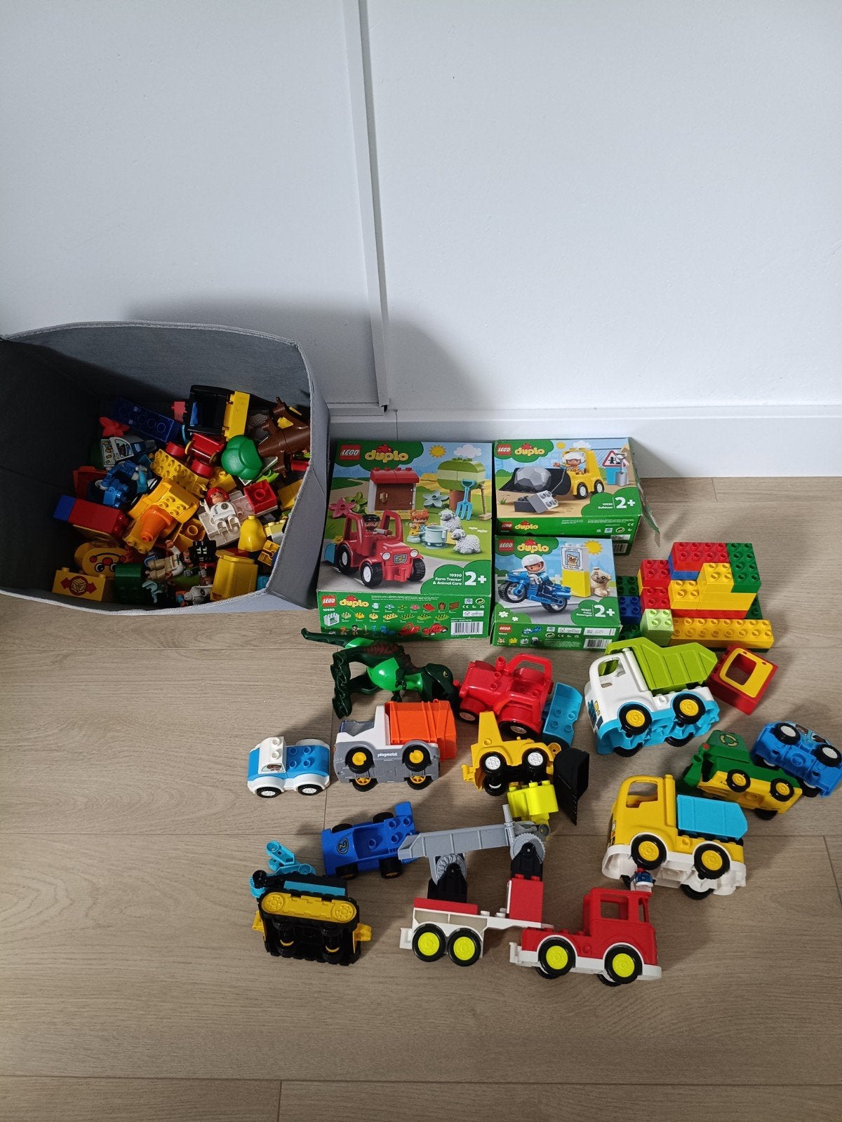 Verzameling lego duplo en playmobil123, Ophalen, Zo goed als nieuw, Duplo