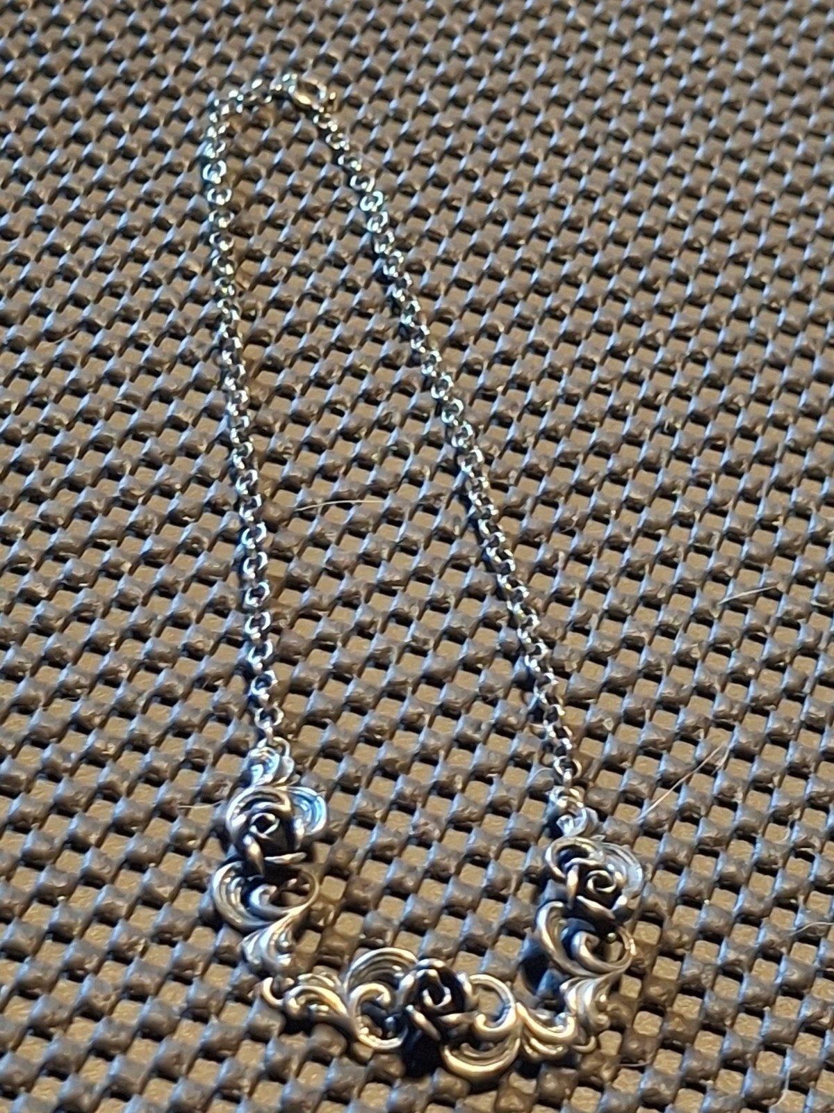 zilveren ketting met  roos, Ophalen of Verzenden