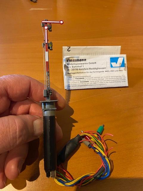 Viessmann armsein seinpaal  4502, Hobby en Vrije tijd, Overige merken, Gebruikt, Gelijkstroom, Overige typen