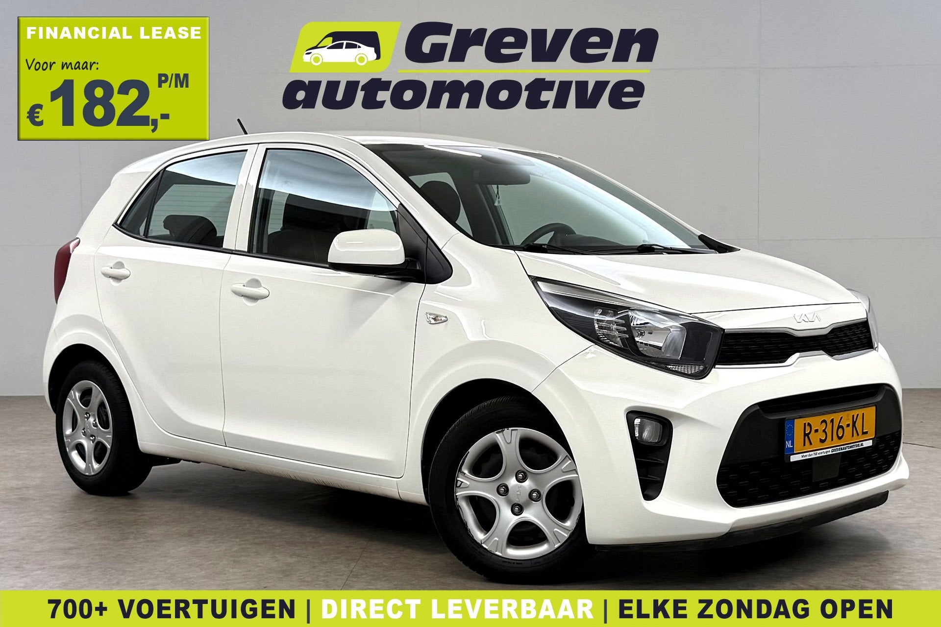 Kia Picanto 1.0 DPi ComfortLine | Airco | Cruise | Bluetooth, Voorwielaandrijving, Stof, Gebruikt, 4 stoelen