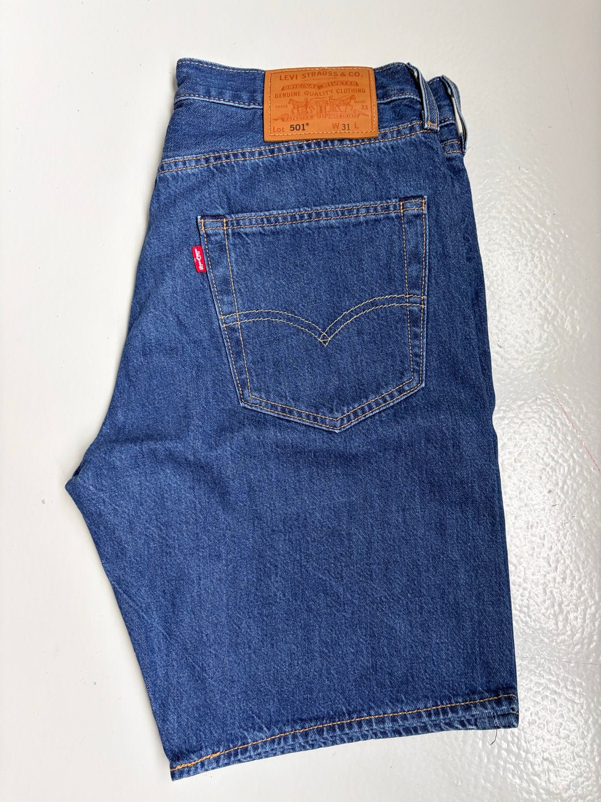 Levi's 501 Jeanshorts - maat 31  - Zo goed als nieuw, Verzenden, Zo goed als nieuw, Blauw, W32 (confectie 46) of kleiner