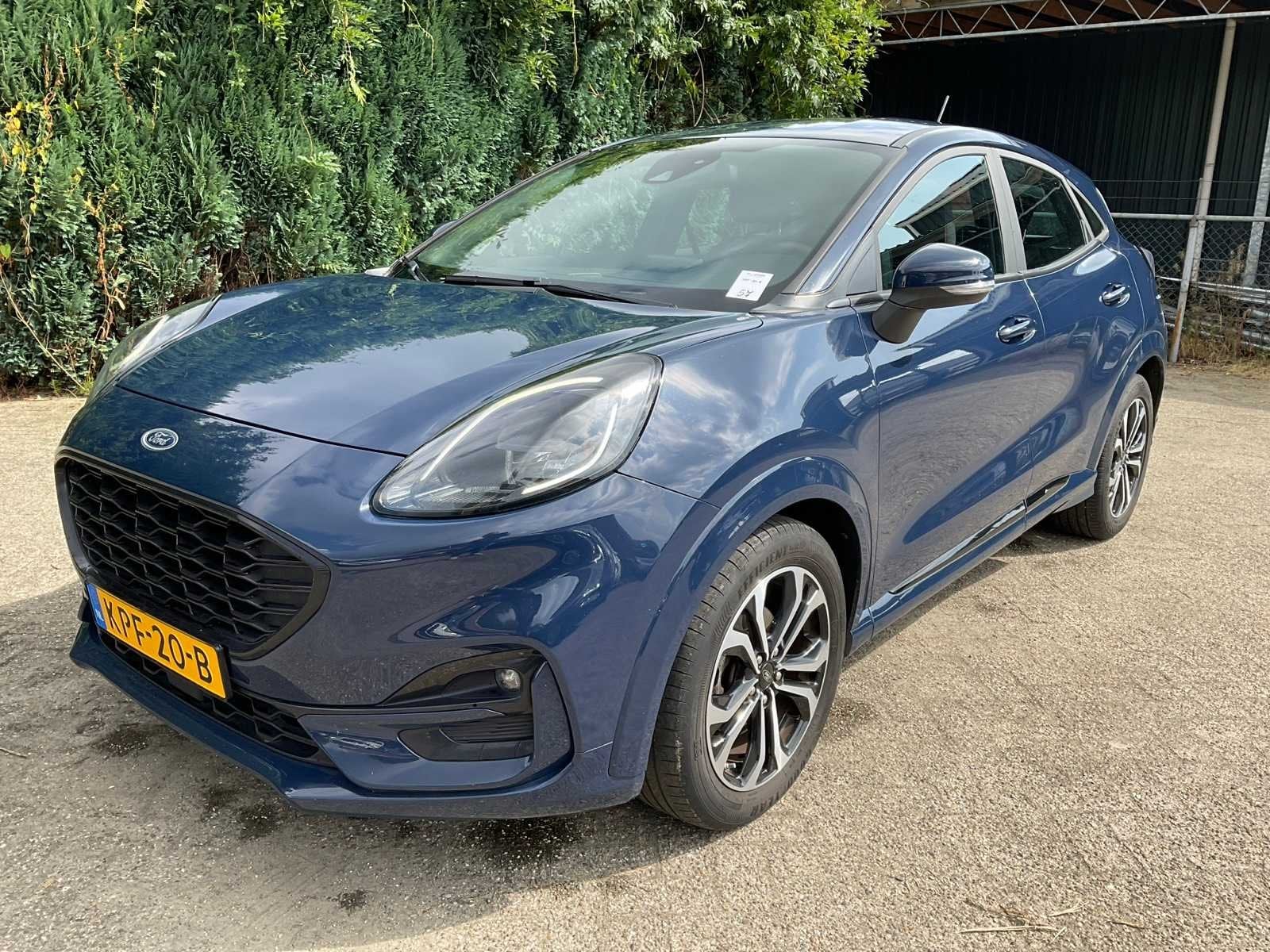2020 Ford Puma 1.0 EB Hybrid ST-Line Personenauto, Auto's, Ford, Voorwielaandrijving, 125 pk, Euro 6, Blauw