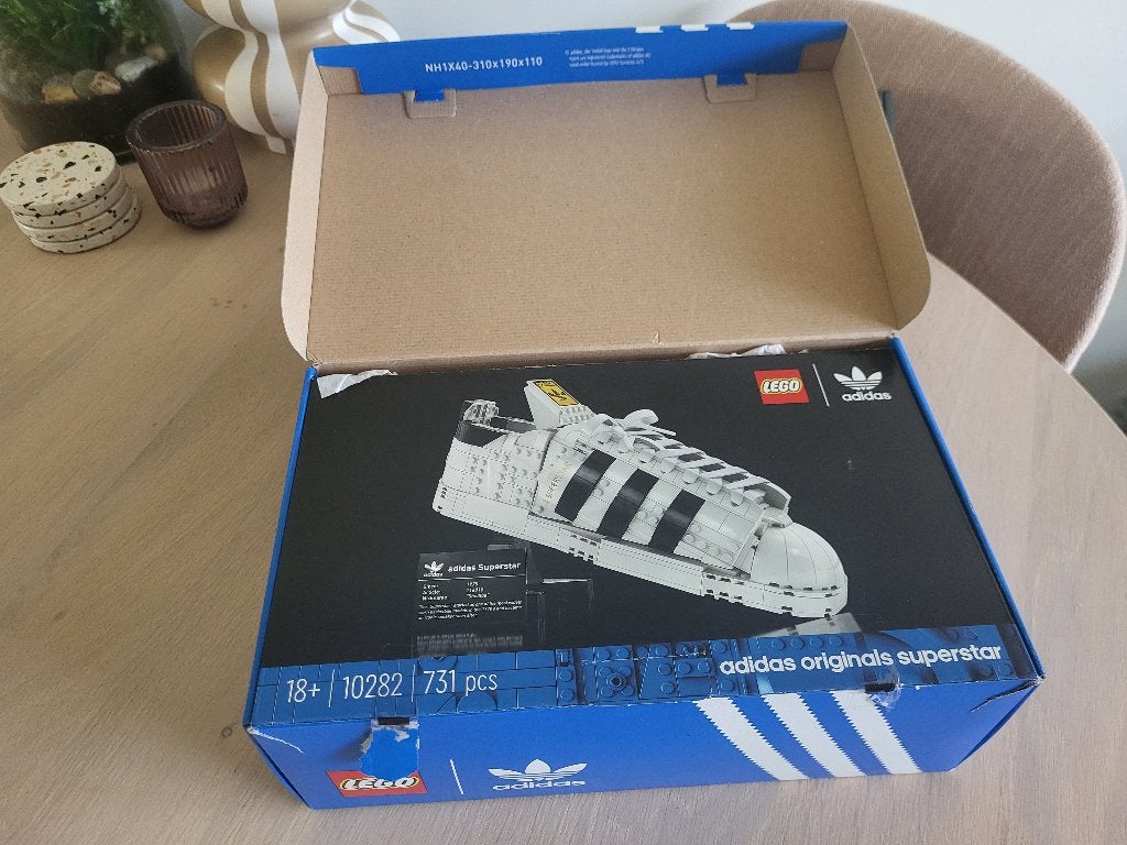 Lego 10282 - adidas Originals Superstar - Gebouwd/afgebroken, Gebruikt, Overige thema's, Lego, Ophalen of Verzenden