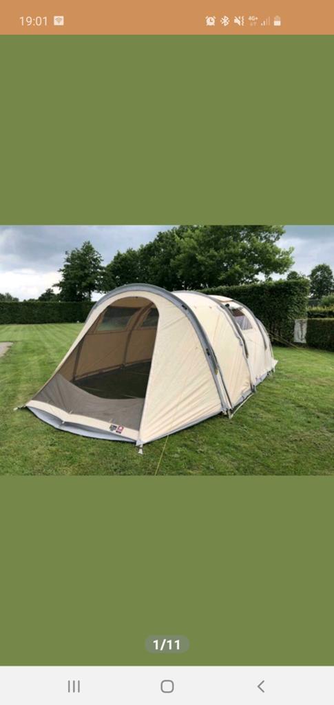 Tunneltent Active leisure T/C/3.7 light., Ophalen of Verzenden, Gebruikt, Tot en met 4