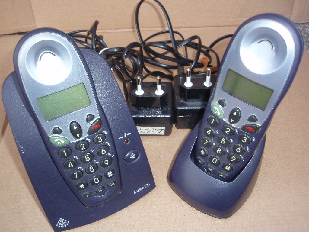 Draadloze Senioren duo huistelefoon voor de vaste lijn, Ophalen, Zo goed als nieuw, 2 handsets