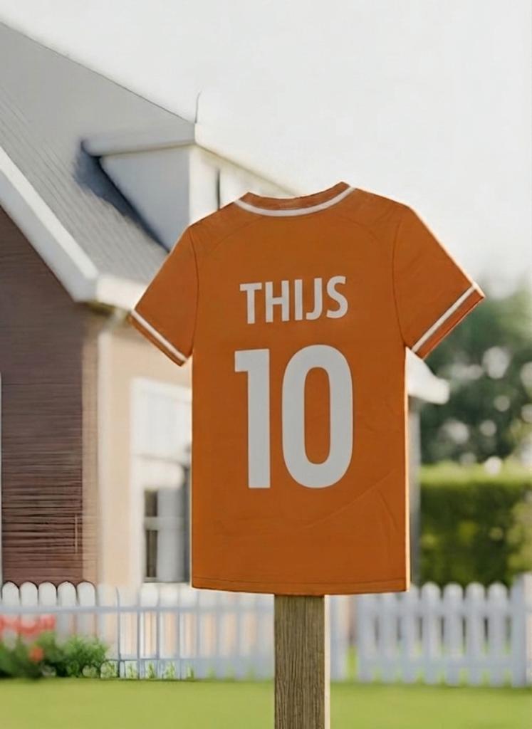 Gepersonaliseerd Geboortebord - Kleine Voetbalfan - Met Naam, Verzenden, Nieuw, Geboortebord
