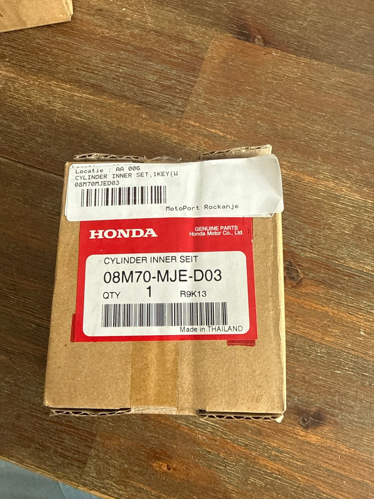 2x Cilinderset voor Honda motorfiets koffers gebruikt, Ophalen of Verzenden, Zo goed als nieuw