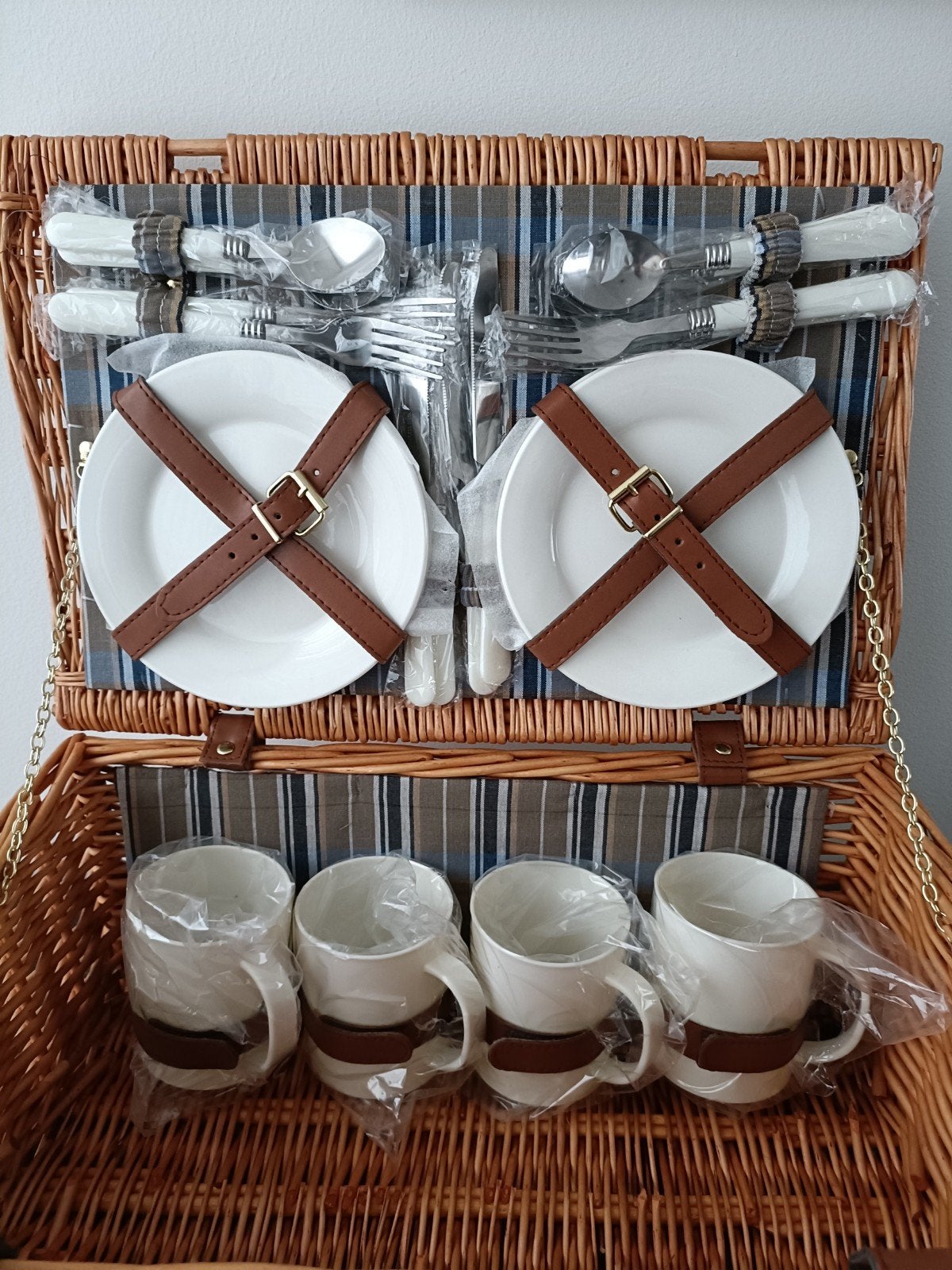 Picknickmand voor 4 personen, Ophalen of Verzenden, Nieuw