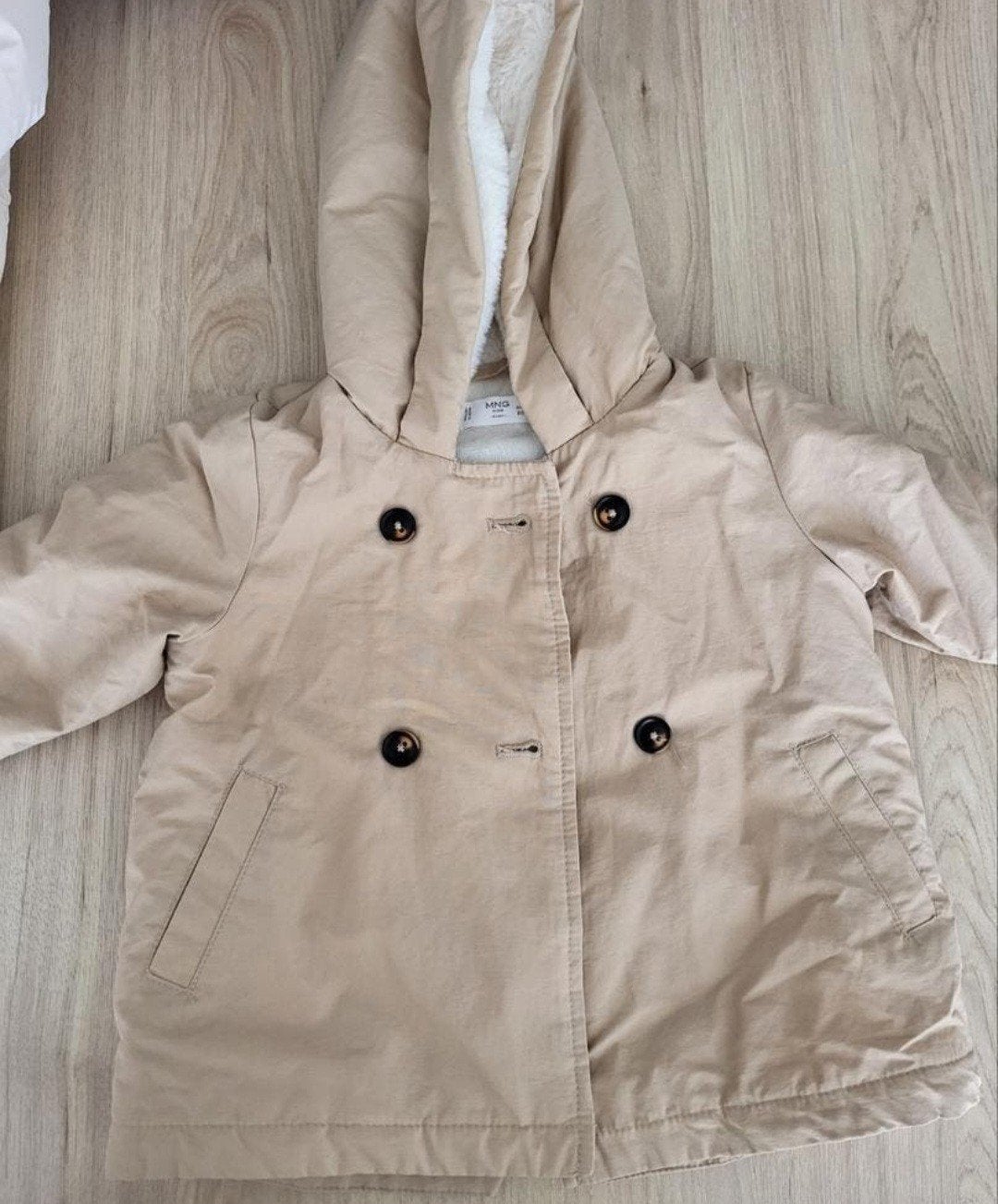 Mango (MNG) baby winterjas maat 80, Ophalen of Verzenden, Zo goed als nieuw, Jasje